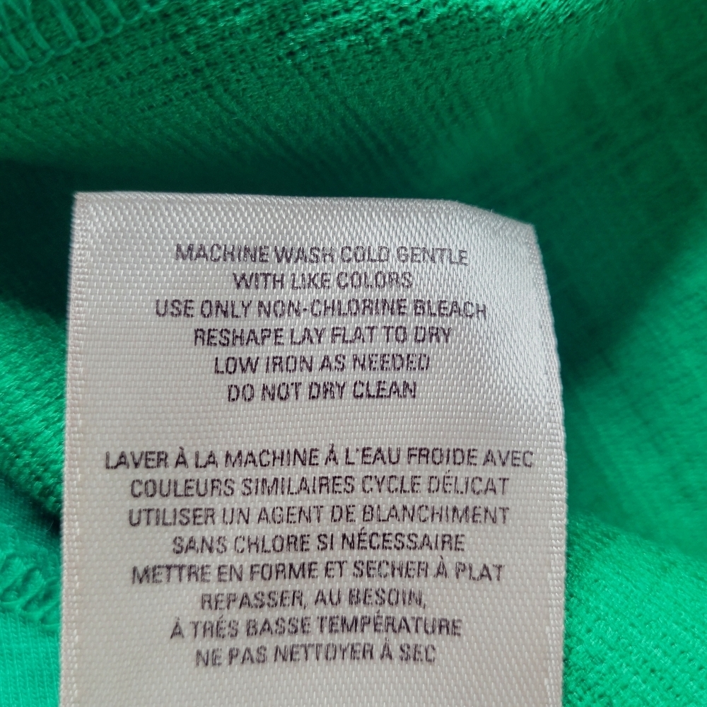 Anthropologie Maeve Nova Fit & Flare Dress Size M Green Textured Knit Lined - Picture 7 of 11